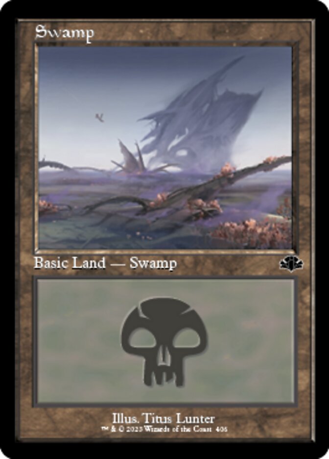 Swamp (406) (Retro) [Dominaria Remastered] | Good Games Morley