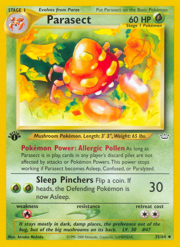 Parasect (35/64) [Neo Revelation 1st Edition] | Good Games Morley