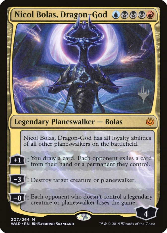 Nicol Bolas, Dragon-God (Promo Pack) [War of the Spark Promos] | Good Games Morley
