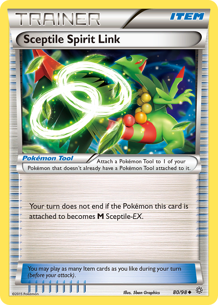 Sceptile Spirit Link (80/98) [XY: Ancient Origins] | Good Games Morley