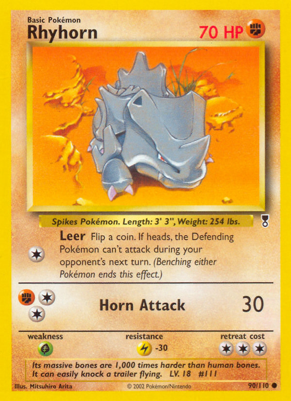 Rhyhorn (90/110) [Legendary Collection] | Good Games Morley