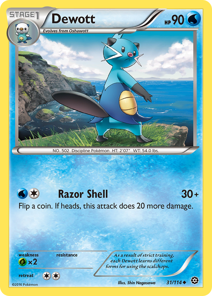 Dewott (31/114) [XY: Steam Siege] | Good Games Morley