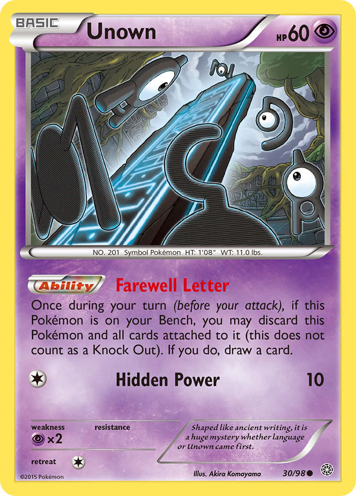 Unown (30/98) [XY: Ancient Origins] | Good Games Morley
