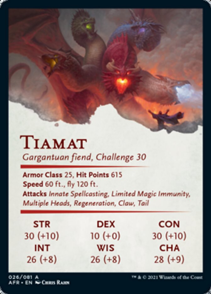 Tiamat Art Card [Dungeons & Dragons: Adventures in the Forgotten Realms Art Series] | Good Games Morley