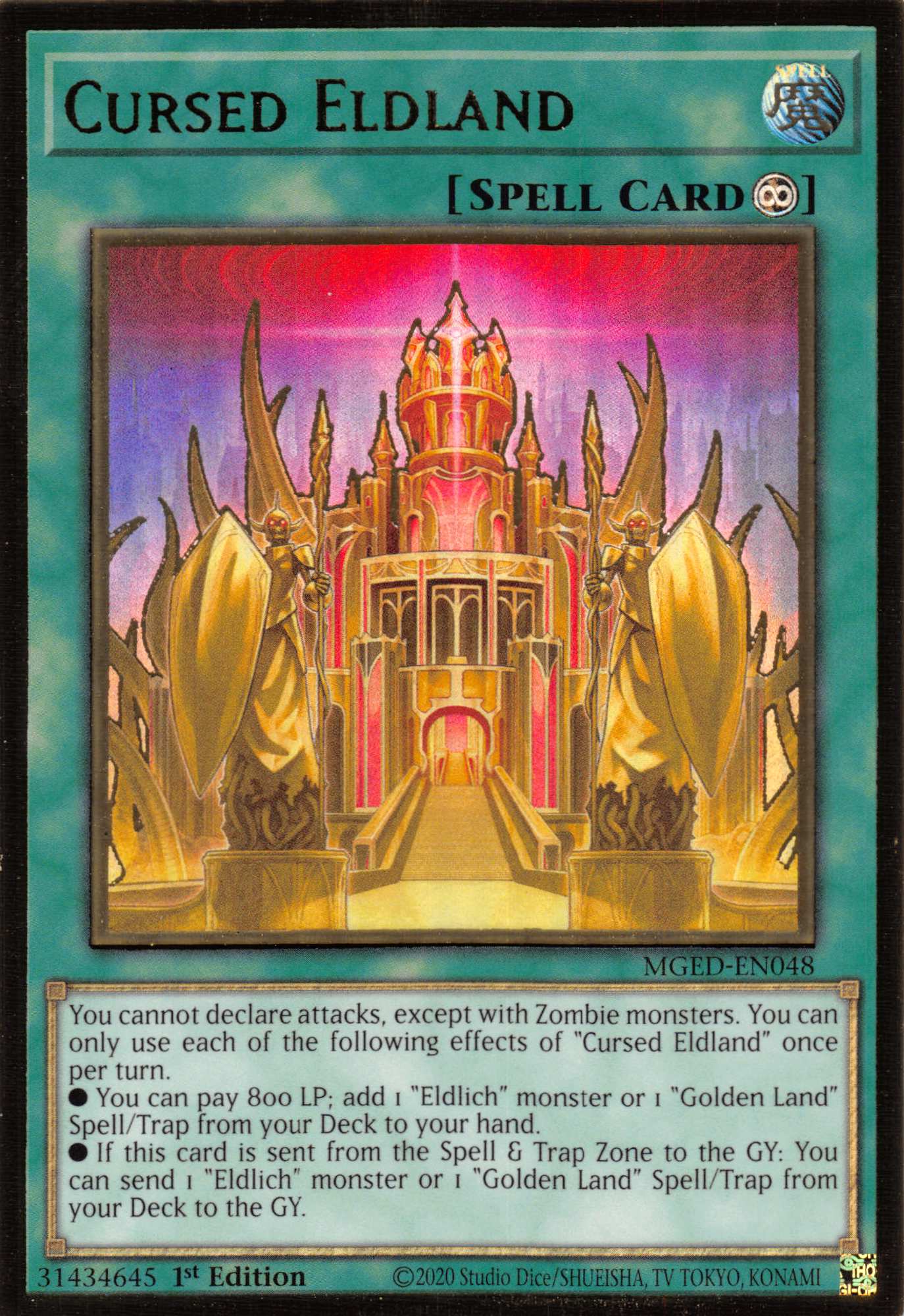Cursed Eldland [MGED-EN048] Gold Rare | Good Games Morley