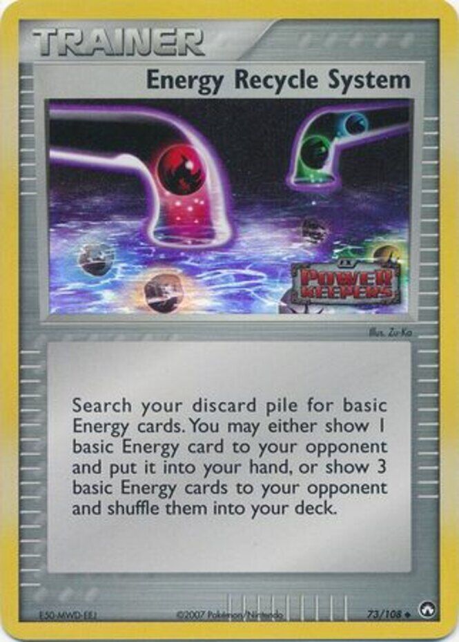 Energy Recycle System (73/108) (Stamped) [EX: Power Keepers] | Good Games Morley