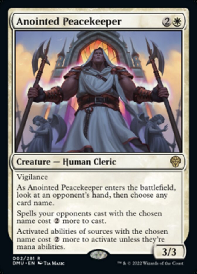 Anointed Peacekeeper [Dominaria United] | Good Games Morley