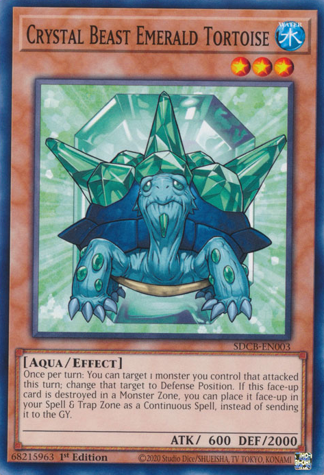 Crystal Beast Emerald Tortoise [SDCB-EN003] Common | Good Games Morley