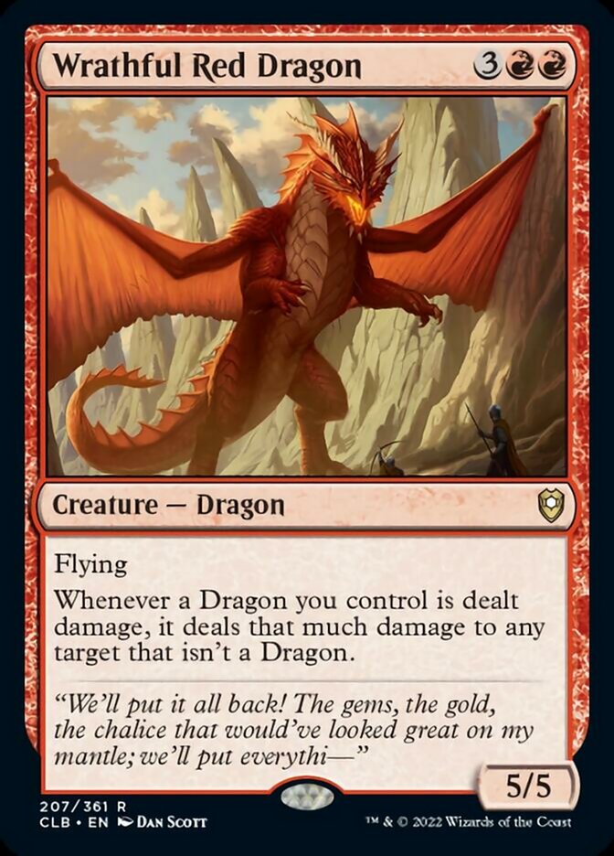 Wrathful Red Dragon [Commander Legends: Battle for Baldur's Gate] | Good Games Morley
