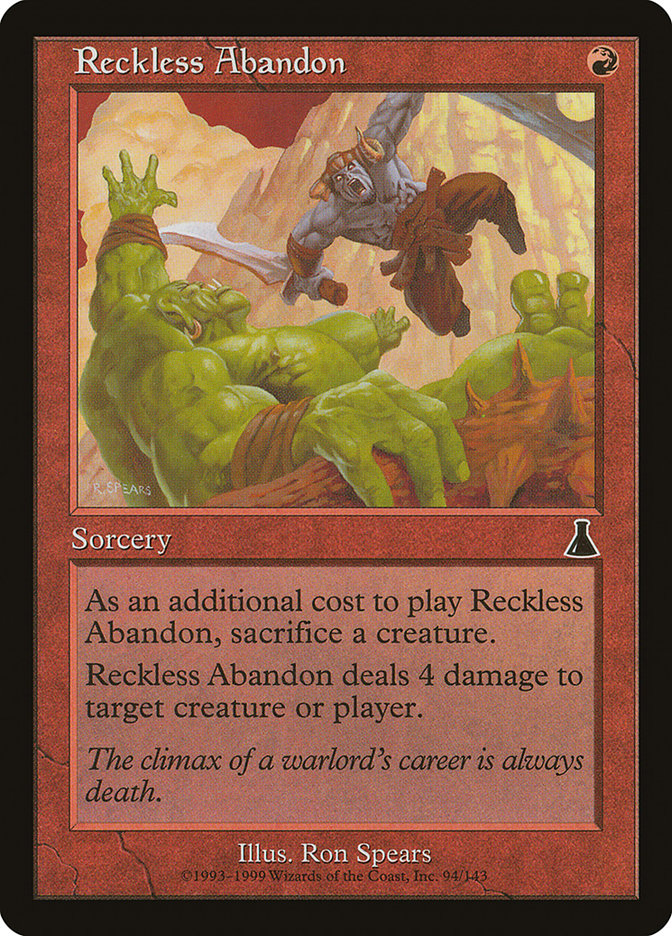 Reckless Abandon [Urza's Destiny] | Good Games Morley