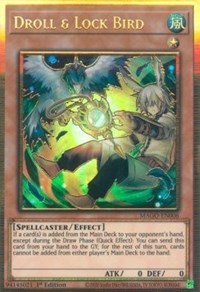 Droll & Lock Bird (Alternate Art) [MAGO-EN006] Gold Rare | Good Games Morley