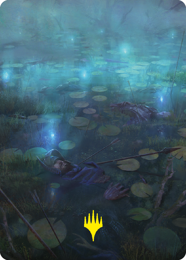 The Dead Marshes Art Card (Gold-Stamped Signature) [The Lord of the Rings: Tales of Middle-earth Art Series] | Good Games Morley