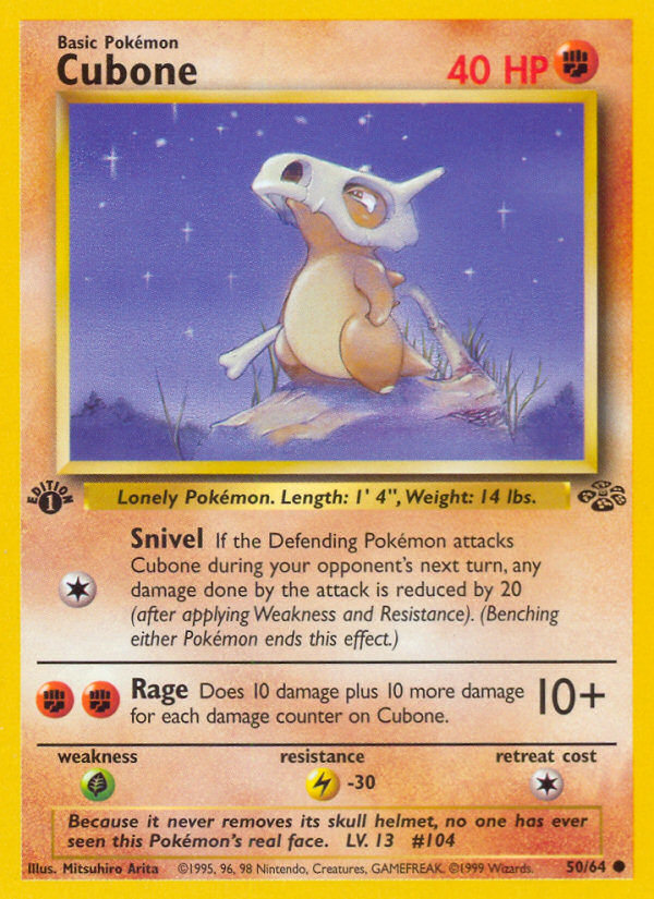 Cubone (50/64) [Jungle 1st Edition] | Good Games Morley
