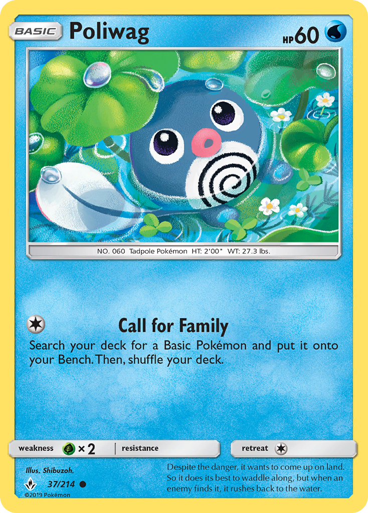 Poliwag (37/214) [Sun & Moon: Unbroken Bonds] | Good Games Morley