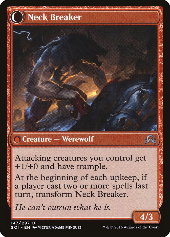 Breakneck Rider // Neck Breaker [Shadows over Innistrad] | Good Games Morley
