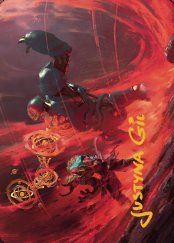 Twinferno Art Card (Gold-Stamped Signature) [Dominaria United Art Series] | Good Games Morley