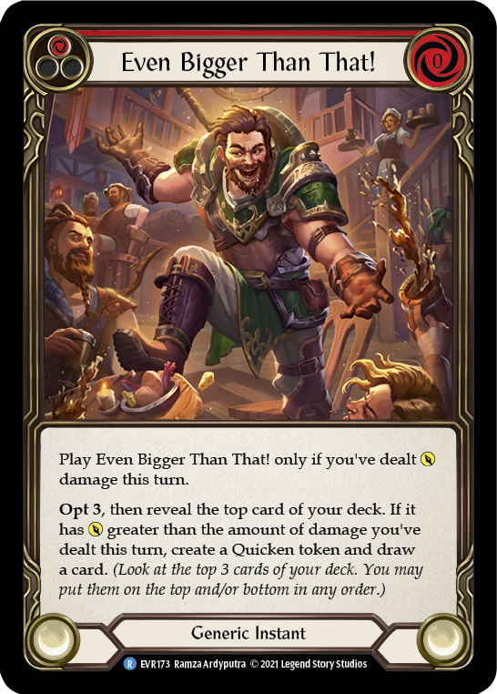 Even Bigger Than That! (Red) [EVR173] (Everfest)  1st Edition Rainbow Foil | Good Games Morley