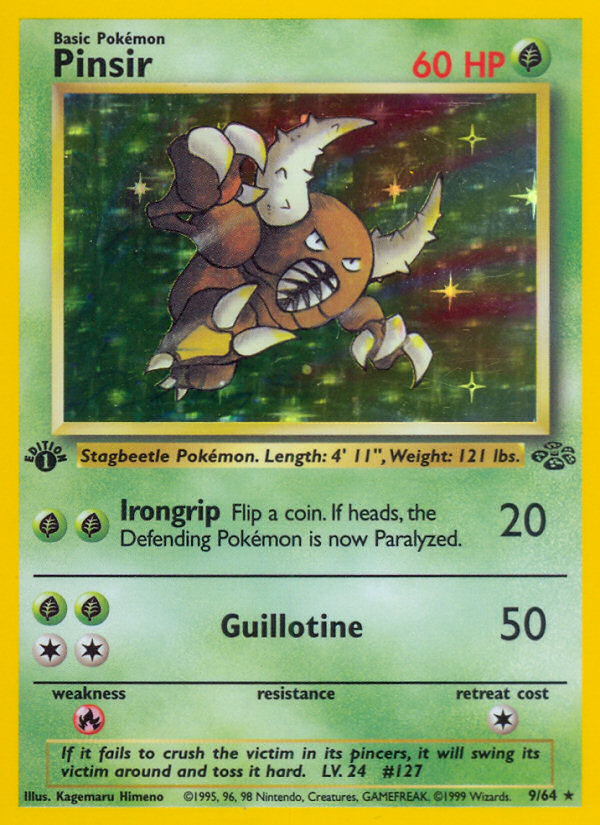 Pinsir (9/64) [Jungle 1st Edition] | Good Games Morley