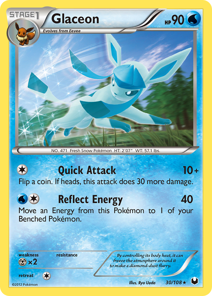 Glaceon (30/108) [Black & White: Dark Explorers] | Good Games Morley