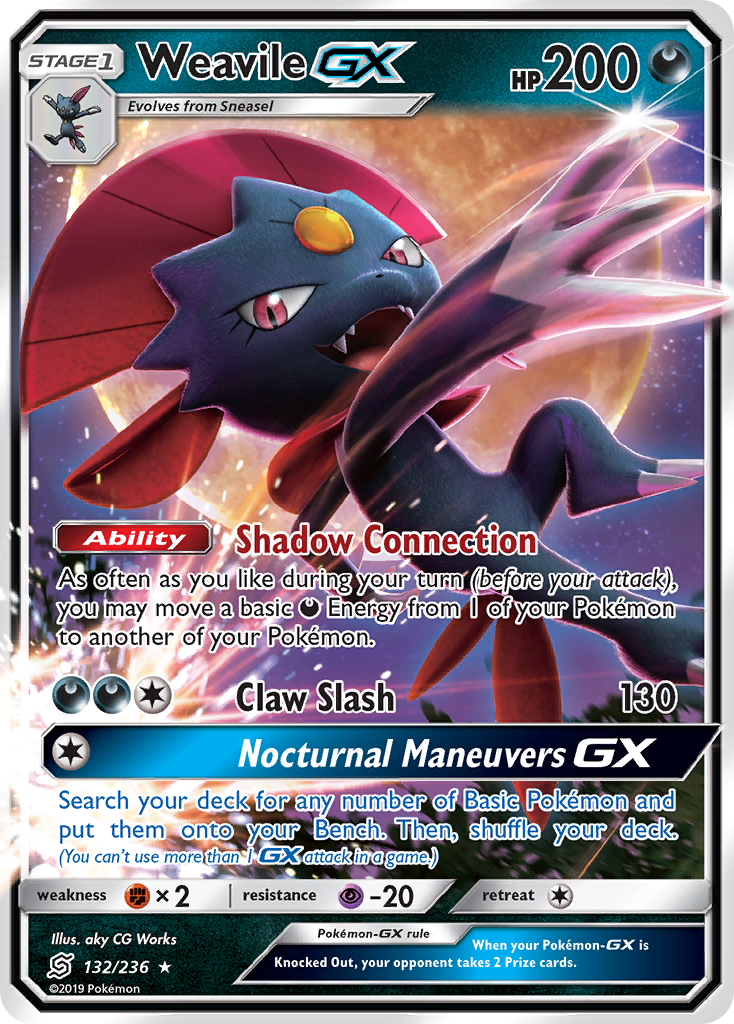 Weavile GX (132/236) [Sun & Moon: Unified Minds] | Good Games Morley