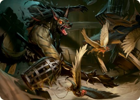 Wing Shredder Art Card [Innistrad: Midnight Hunt Art Series] | Good Games Morley