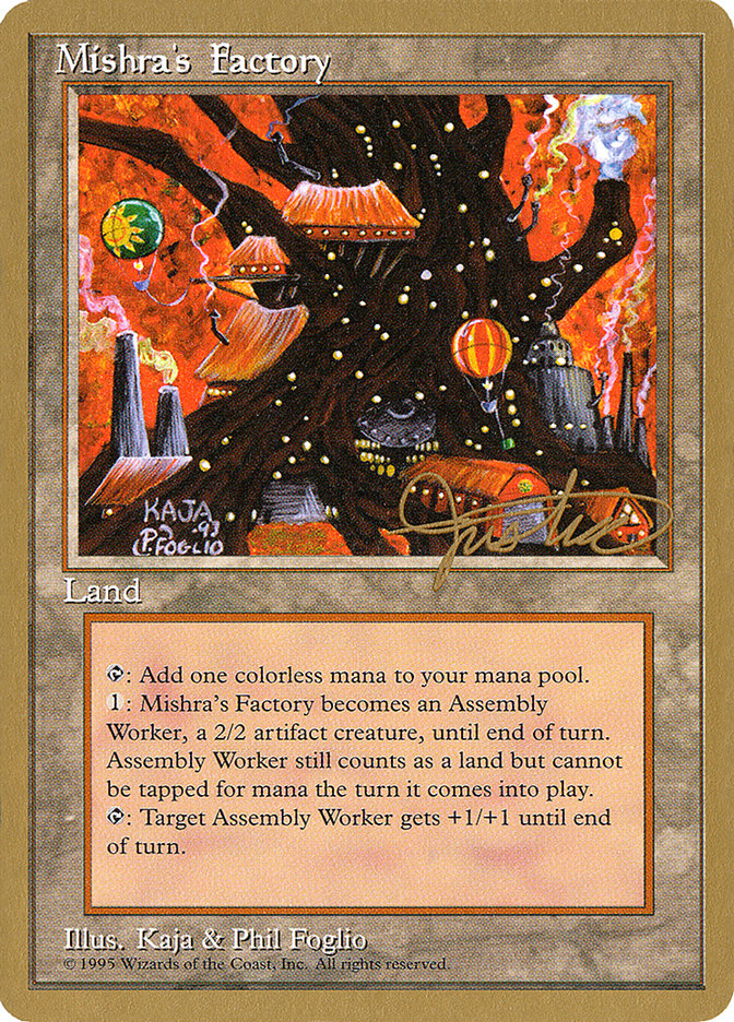 Mishra's Factory (Mark Justice) [Pro Tour Collector Set] | Good Games Morley