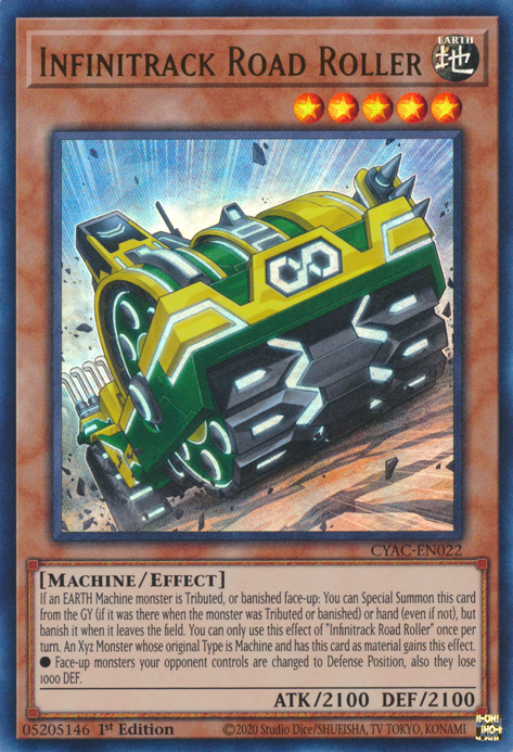 Infinitrack Road Roller [CYAC-EN022] Ultra Rare | Good Games Morley
