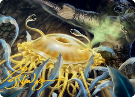 Flumph Art Card (Gold-Stamped Signature) [Dungeons & Dragons: Adventures in the Forgotten Realms Art Series] | Good Games Morley