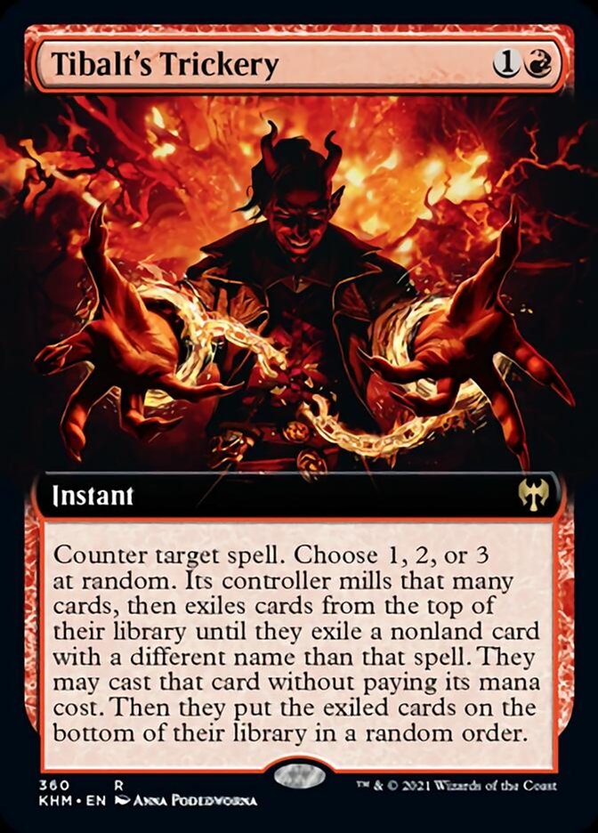 Tibalt's Trickery (Extended Art) [Kaldheim] | Good Games Morley