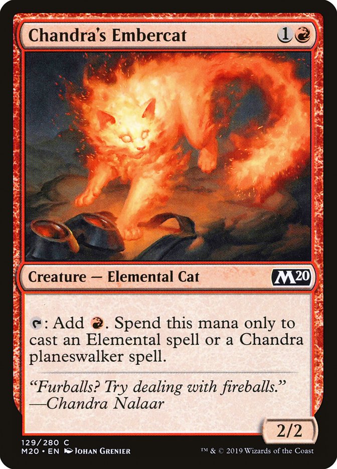 Chandra's Embercat [Core Set 2020] | Good Games Morley