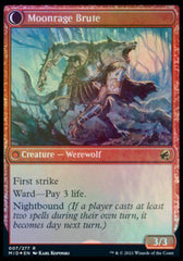 Brutal Cathar // Moonrage Brute [Innistrad: Midnight Hunt Prerelease Promos] | Good Games Morley