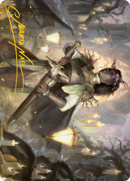 Sungold Sentinel Art Card (Gold-Stamped Signature) [Innistrad: Midnight Hunt Art Series] | Good Games Morley