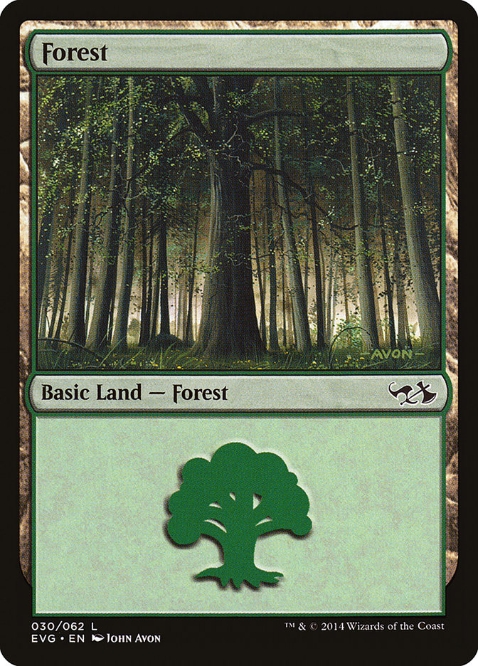 Forest (30) (Elves vs. Goblins) [Duel Decks Anthology] | Good Games Morley