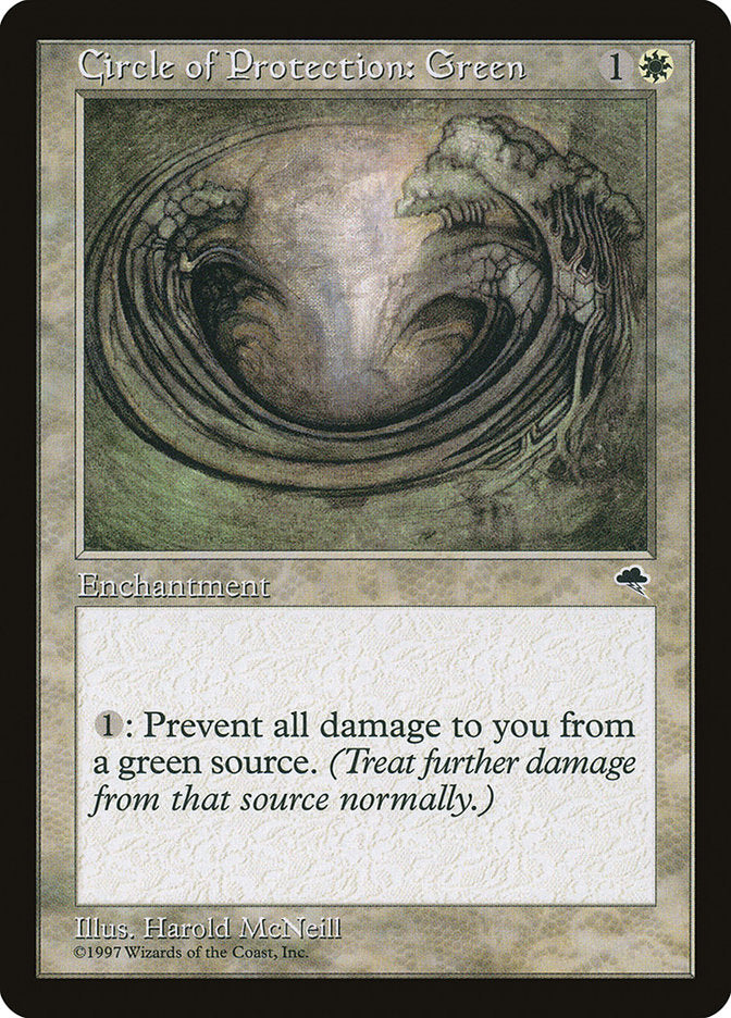 Circle of Protection: Green [Tempest] | Good Games Morley