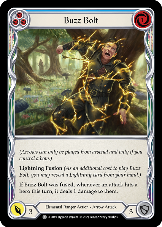 Buzz Bolt (Blue) [ELE049] (Tales of Aria)  1st Edition Rainbow Foil | Good Games Morley