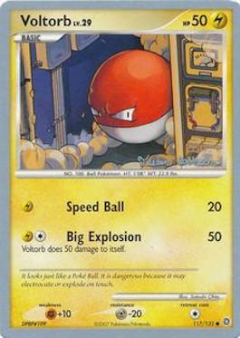 Voltorb LV.29 (117/132) (Intimidation - Tristan Robinson) [World Championships 2008] | Good Games Morley