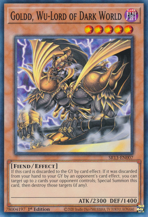 Goldd, Wu-Lord of Dark World [SR13-EN007] Common | Good Games Morley