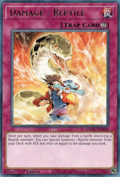 Damage = Reptile (Rare) [ANGU-EN058] Rare | Good Games Morley