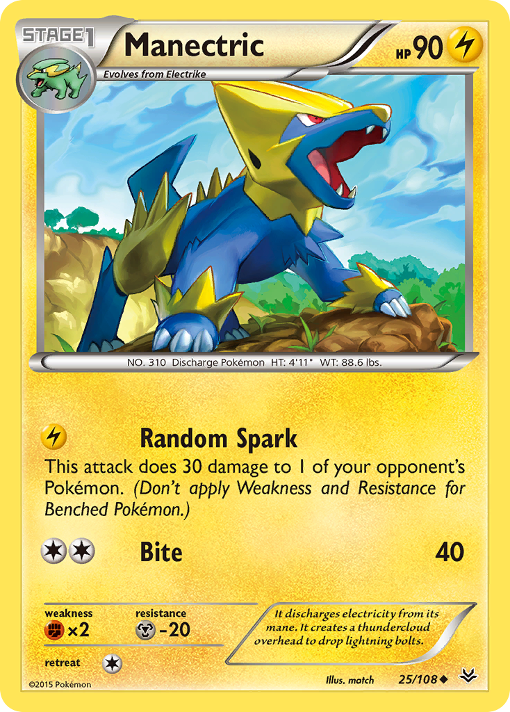 Manectric (25/108) [XY: Roaring Skies] | Good Games Morley