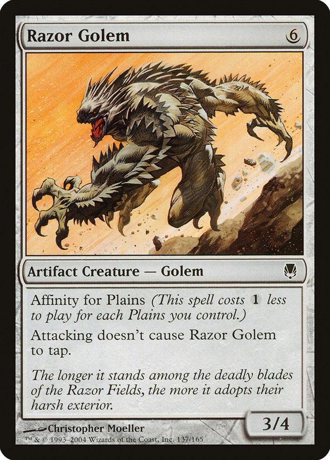 Razor Golem [Darksteel] | Good Games Morley