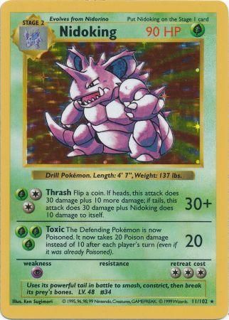 Nidoking (11/102) [Base Set Shadowless Unlimited] | Good Games Morley
