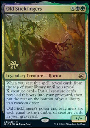 Old Stickfingers [Innistrad: Midnight Hunt Prerelease Promos] | Good Games Morley