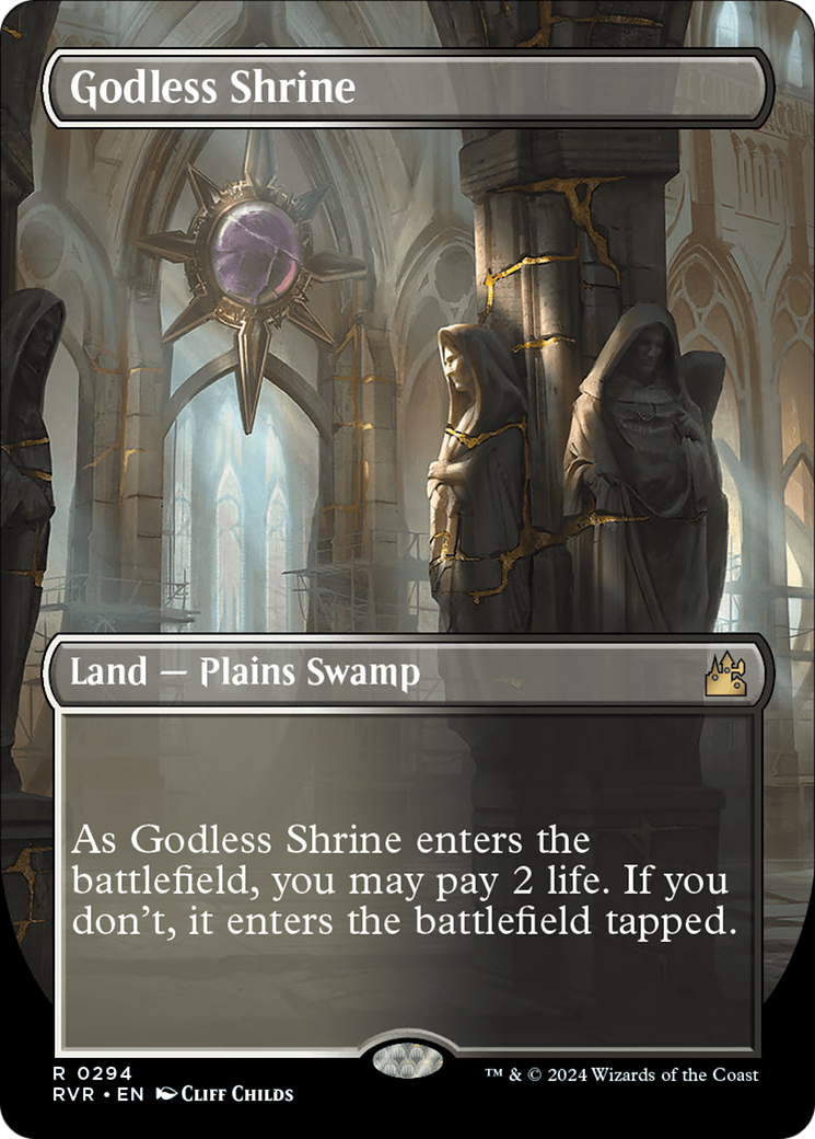 Godless Shrine (Borderless) [Ravnica Remastered] | Good Games Morley