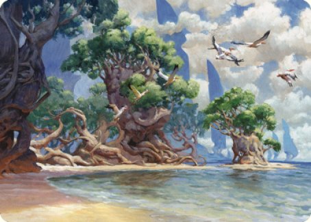 Yavimaya Coast Art Card [Dominaria United Art Series] | Good Games Morley