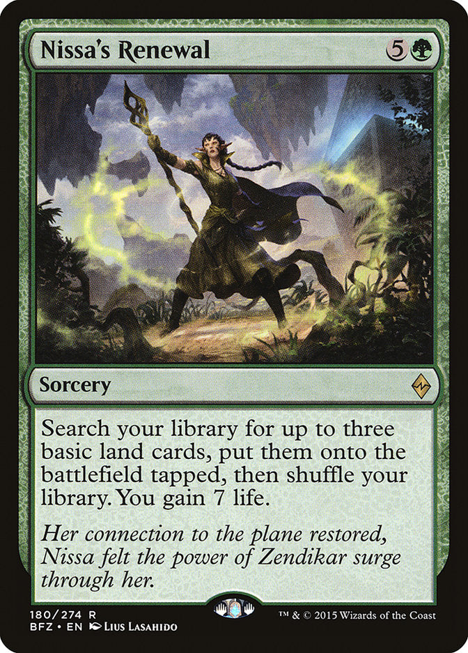 Nissa's Renewal [Battle for Zendikar] | Good Games Morley