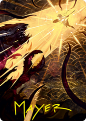 Defiant Strike Art Card (Gold-Stamped Signature) [Strixhaven: School of Mages Art Series] | Good Games Morley