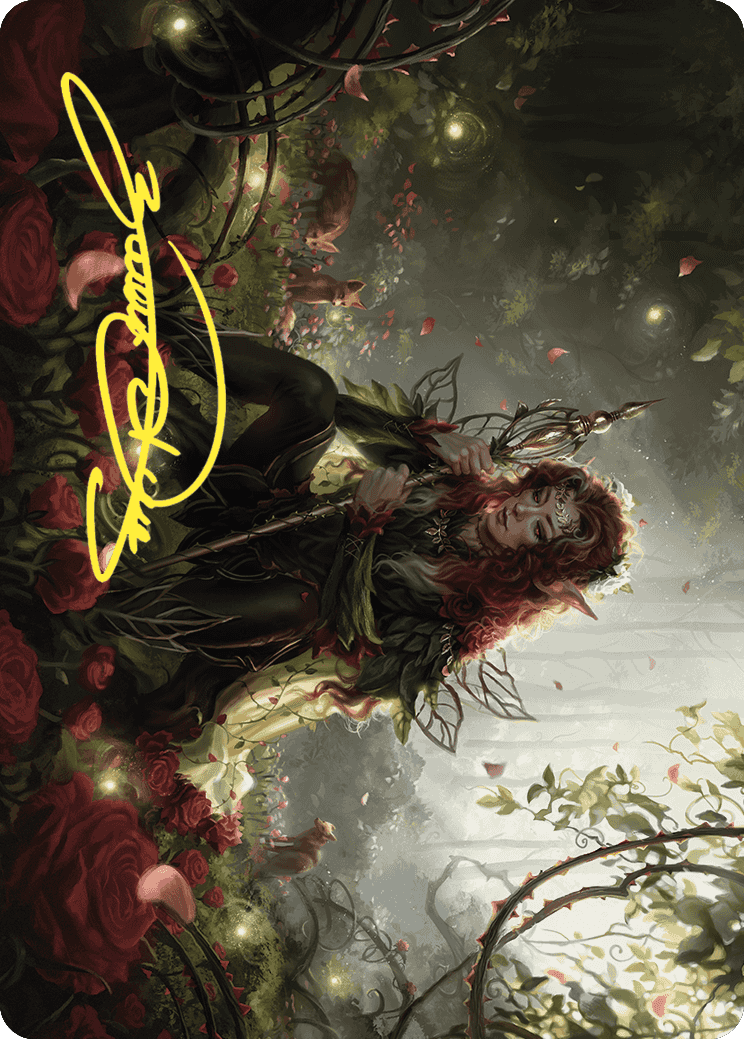 Yenna, Redtooth Regent Art Card (Gold-Stamped Signature) [Wilds of Eldraine Art Series] | Good Games Morley