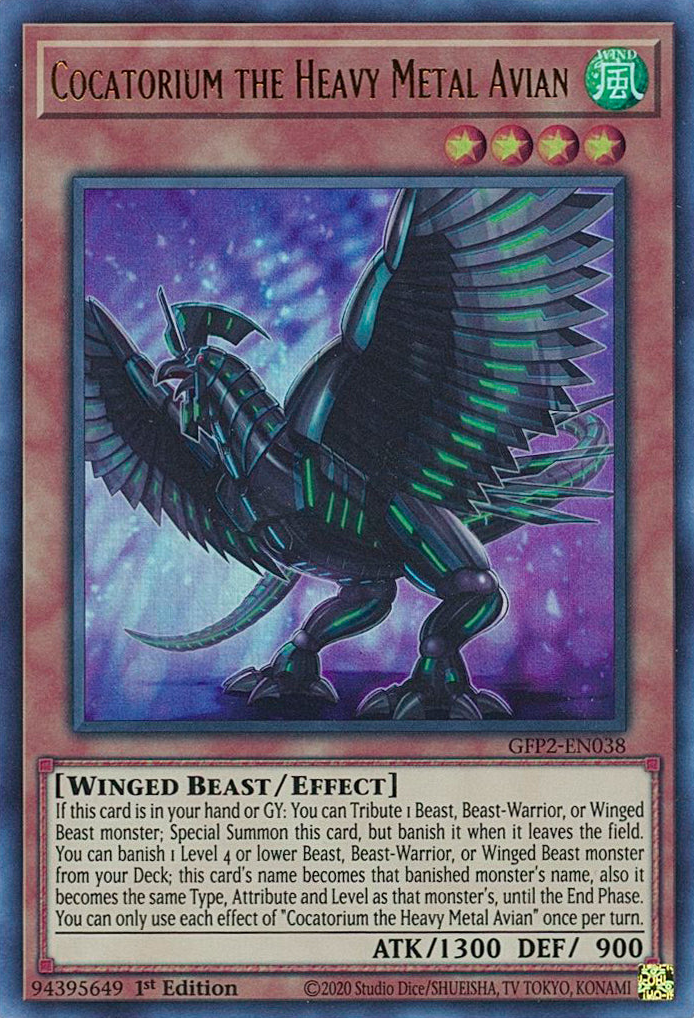 Cocatorium the Heavy Metal Avian [GFP2-EN038] Ultra Rare | Good Games Morley