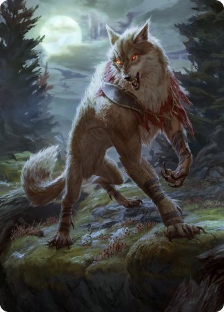 Arlinn, the Moon's Fury 1 Art Card [Innistrad: Midnight Hunt Art Series] | Good Games Morley