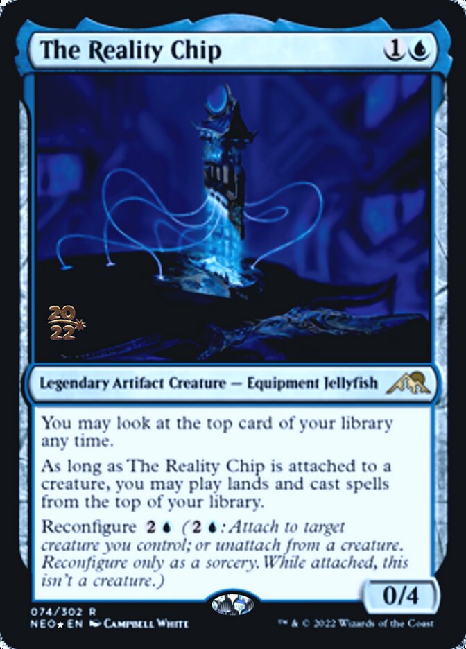 The Reality Chip [Kamigawa: Neon Dynasty Prerelease Promos] | Good Games Morley